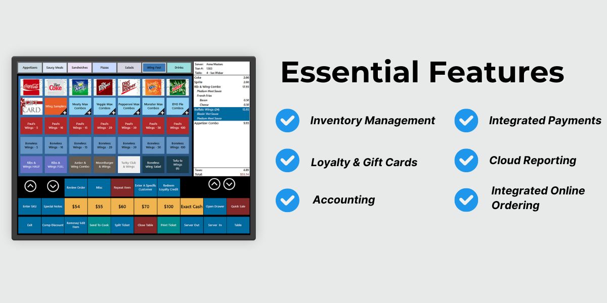 Key features of an effective point of sale system for restaurants